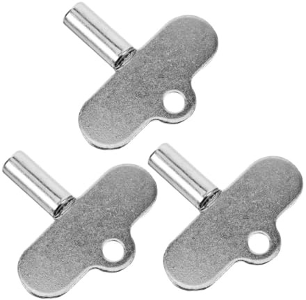 Operitacx 3pcs Radiator Vent Keys for Bleeding Ergonomic Design Zinc Alloy Material Compact and Lightweight Radiator Bleeding Valve Keys for Homeowners and Professionals