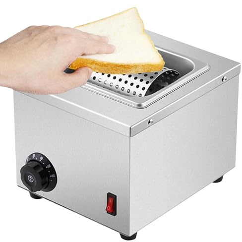 moupeaktain Rullo per Burro Elettrico, Centrifuga per Burro in Acciaio Inossidabile, Temp Regolabile da 30-80℃, Spalmatura Uniforme a 360°, Adatto per Picnic in Famiglia, Campeggio, Barbecue