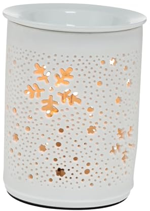 ELAYARD Lámpara Fragancia Eléctrica con Luz Nocturna Aromaterapia Quemador Aceite Esencial para Dormitorio y Baño Ambiente Cálido y Relajante