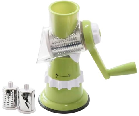 Robot culinaire à manivelle,râpe à fromage rotative, Broyeur de nourriture manuel pour la, Broyeur de nourriture de cuisine pour la maison, la cuisine, le restaurant pour la maison, la cuisin