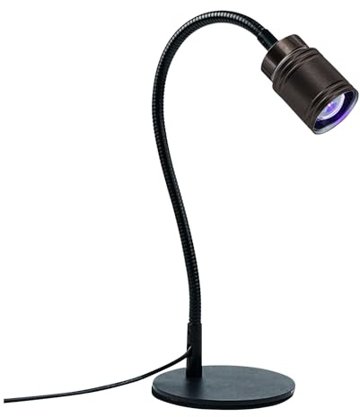 LED-handsfree nagellampa smart sensor 360 flexibel svanhals nagellampa snabbtorkande professionell blixthärdande lampa för 3D nagelkonst och spetsapplikation (svart)