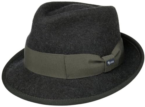 Lipodo Classic Wool Trilby Filzhut Damen Herren Wollhut Made in Italy Hut aus Wollfilz Trilbyhut Fedora Sommer Winter