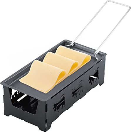 Spatola per candela, padella per raschietto, formaggio, vassoio di cottura, dimensioni 18,5 x 9,2 cm, picnic raclette formaggio fuso tradizionale