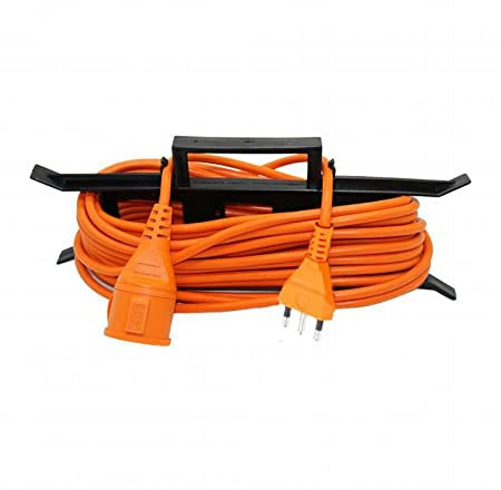 V-TAC cavo prolunga da giardino spina e presa tedesca schuko 16A standard italiano colore arancione 15 metri IP44 - sku 8834