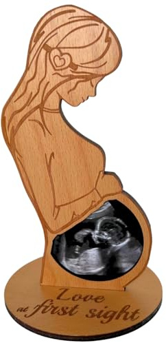 Heart's Sign Schwangere Frauen Geschenke Ideen Ultraschall Bild Frame | Mutter zu sein Sonogramm Rahmen | Liebe auf den ersten Blick Ultraschall Rahmen