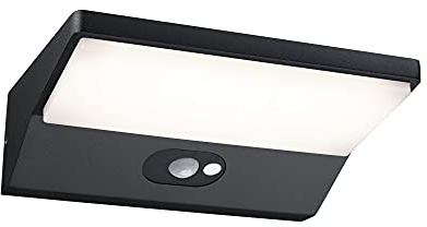 Paulmann 94335 LED Außenleuchte Solar Außenwandleuchte IP44 incl. 1x3,4 Watt Dunkelgrau Außenlampe Aluminium 3000 K