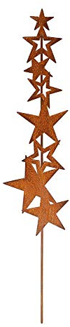 Rost Gartenstecker Sterne Edelrost Gartendeko aus Metal