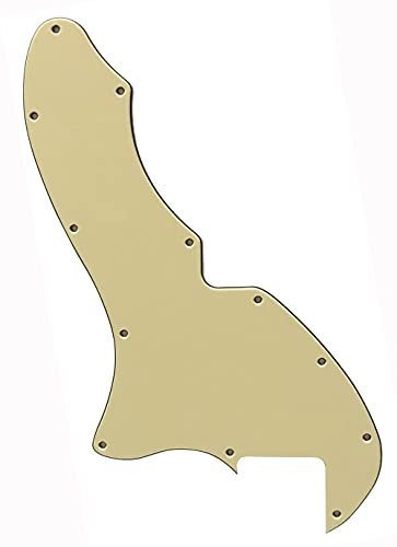 Passend für US Telecaster Thinline 69 Reissue Tele Blank Style Gitarren Pickguard (3-lagig, Vintage Gelb)
