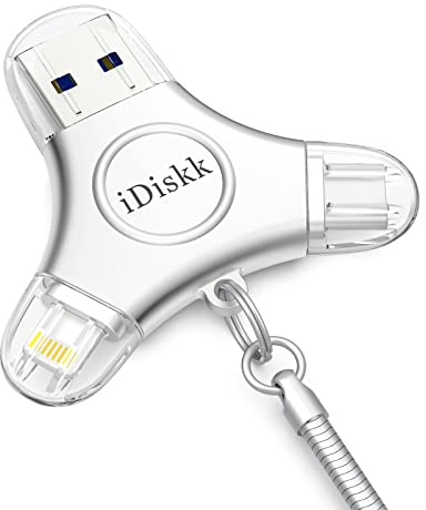 iDiskk MFi-zertifizierter 512 GB iPhone Photo Stick, Lightning USB Stick iPad Memory Flash Drive für iPhone, externer iPhone-Speicher für Mac PCs und alle iPhones