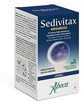 Aboca - Sedivitax Advanced 30 Capsule - Per Favorire l’Addormentamento, la Qualità del Sonno e il Rilassamento con Complesso Molecolare Naturale da Passiflora, Valeriana, Melissa e Biancospino