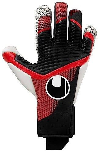 uhlsport Powerline Supergrip+ Flex HN Fußball Torwarthandschuhe für Kinder und Erwachsene Unisex - Torhüter-Handschuhe mit Absolutgrip und Supergrip-Haftschaum, 8