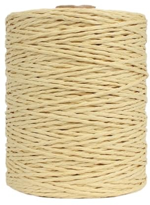 Hilo de paja de papel de rafia Natural, 280M, bricolaje, tejido a mano, sombrero de ganchillo, bolso, cojín, cestas, hilos de Material (Color : 7)