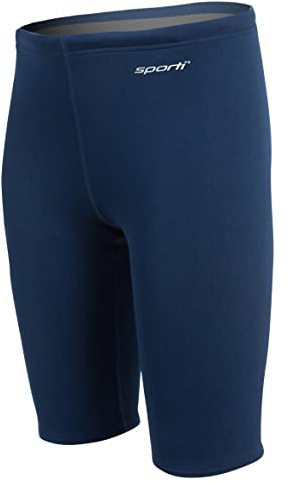 Sporti HydroLast Boys' Athletic Jammer Swimsuit, Solid - Navy - 24