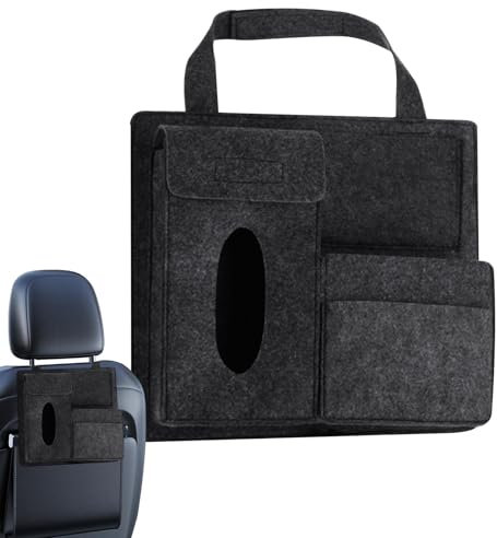Auto Rücksitz Organizer - Auto Sitz Organizer für Kinder Auto Rücksitz Organizer | Vista Filzen Autositztasche | Aufbewahrungsbox mit mehreren Taschen