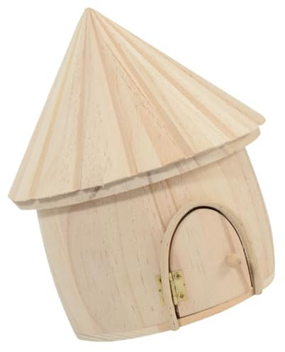 KOMBIUDA Holzhaus-schmuck Für Wohnzimmer Kinderzimmer Und Büro Fein Verarbeitetes Holzhandwerk Als Dekoratives Modell Für Veranda Und Szenenlayout-