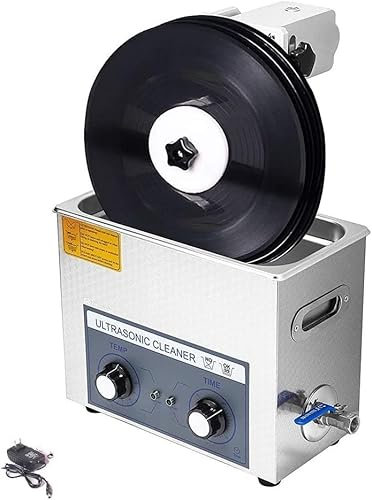 CFDZCP 6L Auto Ultrasonic Vinyl Record Cleaner, Lift Record/Record Washer, Clean 1-6 Records At Once, Home Professionally Vinyl Record Cleaning System(110v)