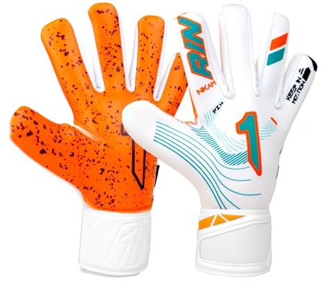 Rinat Guante de Portero Nkam As, Blanco/Verde Aqua, Unisex Adulto
