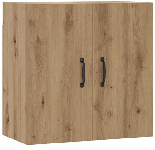 vidaXL Wall Cabinet Artisan Oak 60x31x60 cm Engineered Wood, floating cabinet, wall mounted cabinet, cd cabinet, storage cabinet, display cabinet