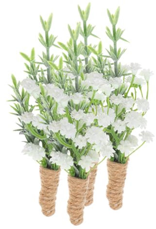 HYTROVE Künstliche Ansteckblumen Für Männer Hochzeits-Boutonniere Mit Weißen Rosen Und Schleierkraut Set Für Herren Trauzeugen Jubiläen Und Feiern Langlebig Und Stilvoll