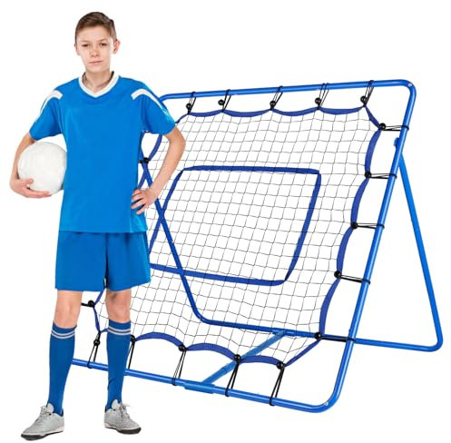 Fußball-Rebounder – 4 x 4 Fuß großes tragbares Fußball-Rebounder-Netz, geeignet für Lacrosse-, Softball-, Baseball- und Fußballtraining, einfach aufzubauende Rebounder-Hilfsmittel und -Ausrüstung fü