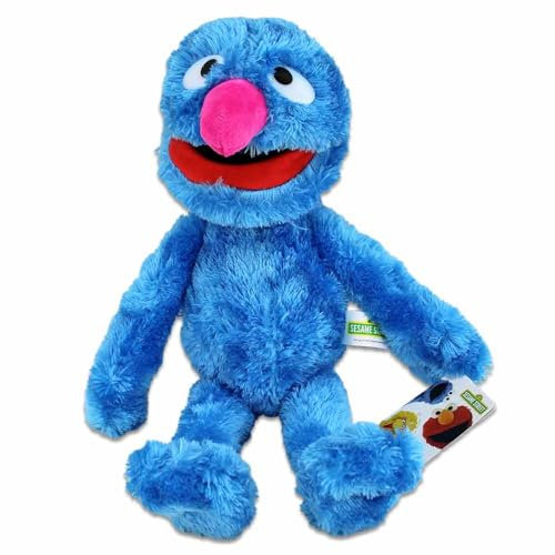 Sesamstraße Kuscheltier – 38 cm, Verschiedene Charaktere wählbar, gestickte & Kunststoffaugen, kuschelig weich (Grobi)