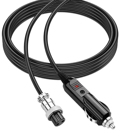 SinLoon Cavo per accendisigari GX16 da 16 AWG a 2 pin, 12 V, da maschio a femmina, con stampaggio cablabile, presa circolare industriale, connettori aeronautici, 3 m (GX16 a 2 pin)