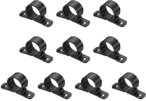 PATIKIL Suspension Pipe Clamps 1 Inch, 10 Pack Standard Tubing Supports for Pex Copper CPVC Pipe, Black