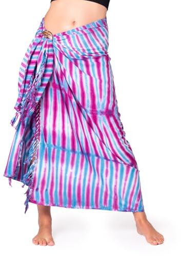 PANASIAM Sarong tiedye blue pink, 190x116cm