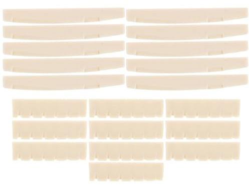 EPIGEIST 10paare Akkustikgittare Sattel und Steg Saitige Gitarren Sattel und Steg Klassische und Folk-instrumente Ersatz und Reparaturteile aus Kunststoff