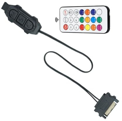 Manual Operating Color Controller With Multiple Lighting Mode ARGB Synchronization 5V 3Pin Connection Small Size PC Case Color Lighting Control Device