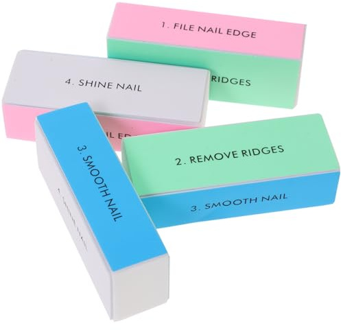 NIYANGLE 10pezzi Unghie Vie in Spugna Di Blocchi Abrasivi Etichette Di Fase Vetrata Resistente Per Unghie Naturali e Finte