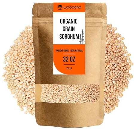 Organic Whole Grain Sorghum 2 lb – Gluten Free Ancient Grain | High Fiber, Plant-Based Protein | Better Than Rice & Quinoa | Stay Full Longer | Meal Prep, Grain Bowls, Healthy Cooking | Non-GMO, Vegan Bulk Grain
