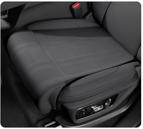 AFGJHYT Coussin de Soutien pour Siège Auto pour BMW X1 2009–2025 2020 2021 2022 2023 2024 2026, Coussin Extension Jambe en Cuir, Coussin de Siège Antidérapant pour Bureau, Auto et Camion,A Black