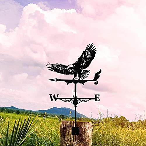 CLSDRHX Ornamento meteorología Metal, Paleta Clima Grande, indicador dirección Decoración la Ruleta del Viento para el jardín Decoraciones Techo de Patio