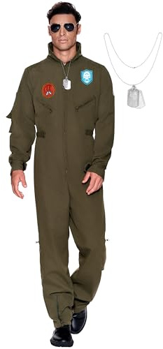 Spooktacular Creations Flight Pilot Adulto con accesorio para la fiesta de Halloween (pequeña)
