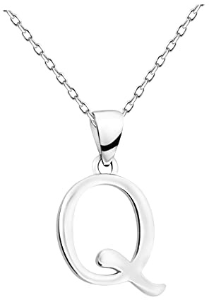 Sofia Milani - Collar para Mujeres en Plata de Ley 925 - Colgante con Letra Q - N0438