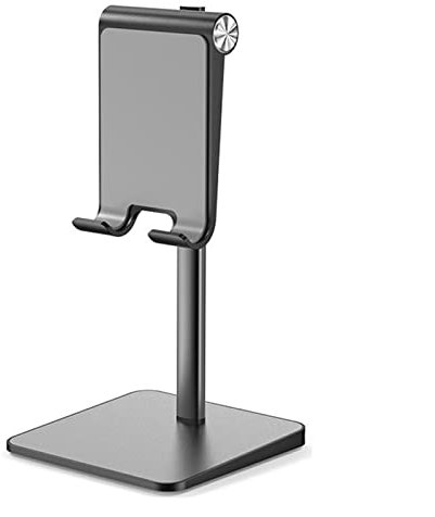 YIFEI2013-SHOP Support de téléphone de Table de Table de Bureau, Aluminium Multi-Angle et Hauteur réglable Tablette de Support de téléphone Portable for 4-12.9 (Color : Black Telescopic)