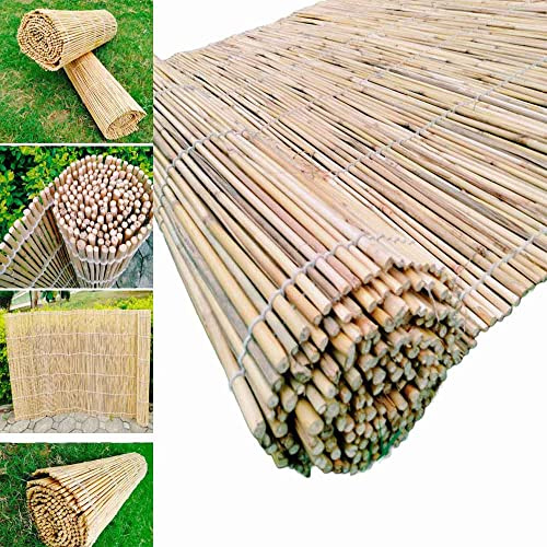 TradeZilla Natural Extra Thick Thread Stitch 100% Bamboo Fence 1x4M Screening Panel| Decorative Roll Up |for Privacy, Wind, Sun Protection Garden & Balcony Outdoor-(1x4M)