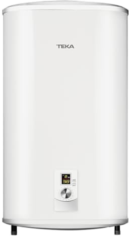 TEKA Termo Eléctrico 93L, Instalación Vertical y Horizontal, Display Digital, 2 Tanques Esmaltado Zafire, Resistencia Cerámica, Protección IPX4, Modelo SHS 100