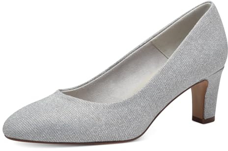 Tamaris dam 1-22418-41 pumps, silver glamo, 37 EU, Silverglam, 37 EU