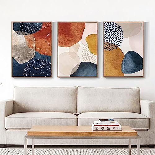 JNAOZI Images Géométrie Abstraite, Affiches d'Art Botanique Abstrait, Décoration Murale Intérieure, Sans Cadre (20 x 30cm*3, Images-8)