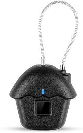 ARTSZY Candado Inteligente con Huella Dactilar, Cerradura de Puerta Impermeable Recargable con Carga USB Segura for Seguridad en el hogar