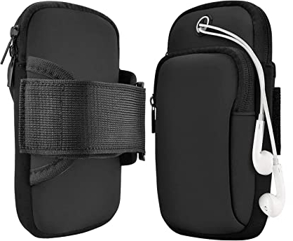 CZAYEFNH Brassard de Sport, Fitness Brassard Sport Porte Monnaie Pochette Sac Téléphone Portable pour Smartphone Jusqu’à 6.2 Pouces, Compatible avec Iphone 14 13 12 11 XS XR X PlusSamsung, Huawei