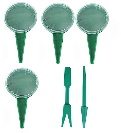 Sosoport Sowing Seeder Dispenser Garden Punch Tool Dibber and Ergonomic Handle for Transplanting Seedlings