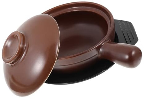 Hoement 1 Satz Keramiktopf Haushaltskochtopf Küchensuppentopf Haushaltssuppentopf Mit Rutschfeste Griffe Und Wärmeisolierte Design Für Einfaches Halten Und Sichere Verwendung