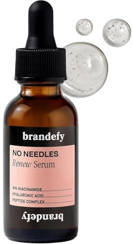 Brandefy Niacinamide Peptide Serum and Hyaluronic Acid Moisturising and Volume Serum for Smooth, Firm, Radiant Skin 1 Ounce