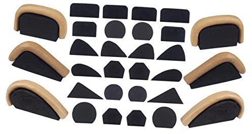 BELLIFFY Moldes para Asas de Tazas de Eva Piezas Herramientas para Hacer Asas de Tazas de Cerámica Juego de Moldes Livianos Portátiles Y