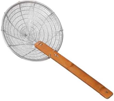 HDICUHNANU Espumadera, Colador De Malla Deslizante For Freír, Herramienta De Uso De Fideos, Cuchara Ranurada For Cocina, Mango Largo, Manual Cuchara Coladora(29cm)