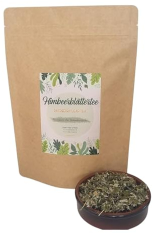 IGART FOOD&WOOD Feuilles de framboisier pour infusion 2000g, 100% naturelles, feuilles séchées pour tisane, qualité 1A – idéales pour mélanges de thé, 2kg