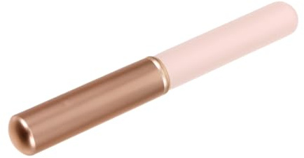 GOOHOCHY Pennello per Labbra da Donna per Sfumare e Applicare Lucidalabbra Manico Corto, Setole Compatte Rosa Cappuccio Metallico, Strumento Trucco Portatile per Makeup Labbra e Occhi